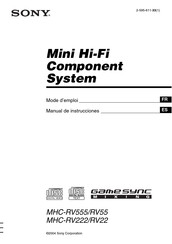 Sony MHC-RV222 Manual De Instrucciones