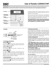 DSC LCD5501Z INT Manual De Instrucciones