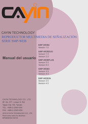 Cayin SMP-WEBDUO Manual Del Usuario