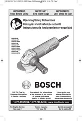 Bosch GWS13-60 Instrucciones De Funcionamiento