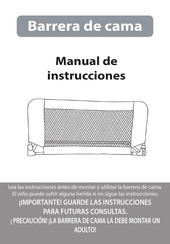 Innovaciones M.S. Bed safety rail Manual De Instrucciones