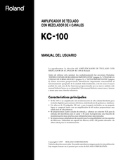 Roland KC-100 Manual Del Usuario