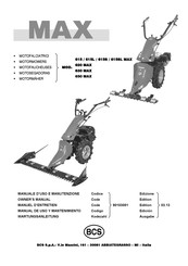 BCS MAX 620 Manual De Uso Y Mantenimiento