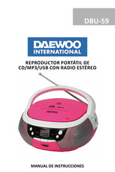 Daewoo DBU-59 Manual De Instrucciones