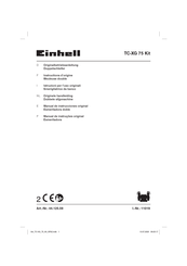 EINHELL TC-XG 75 Manual De Instrucciones
