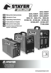 STAYER WELDING S100.18 Manual De Instrucciones