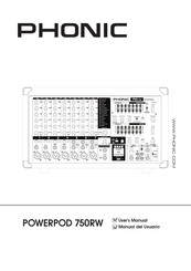 Phonic POWERPOD 750RW Manual Del Usuario