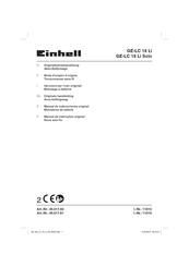 EINHELL GE-LC 18 Li Solo Manual De Instrucciones