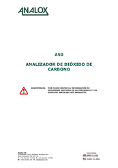 ANALOX A50 Manual Del Usuario