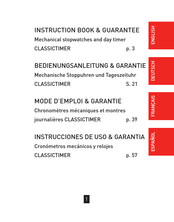 Hanhart CLASSICTIMER Instrucciones De Uso