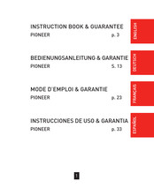 Hanhart Pioneer Instrucciones De Uso