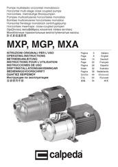 Calpeda MXA Instrucciones De Uso