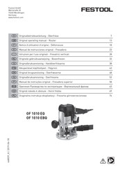 Festool OF 1010 EBQ Manual De Instrucciones