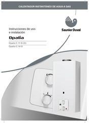 Saunier Duval Opalia C 14 G Instrucciones De Uso E Instalación