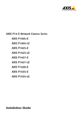 Axis Communications P1427-LE Guia De Instalacion