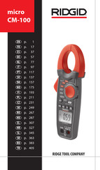 RIDGID micro CM-100 Manual De Instrucciones