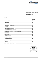 BIJUR DELIMON BF-E Manual De Instrucciones