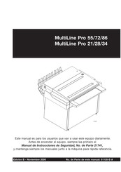 Glunz & Jensen MultiLine Pro 720 Manual De Instrucciones