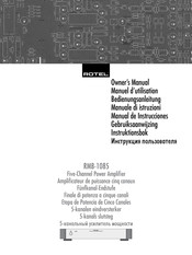 Rotel RMB-1085 Manual De Instrucciones