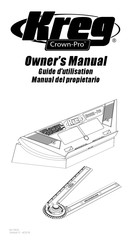 Kreg Crown-Pro Manual Del Propietário