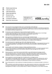 VOSS.farming BA-1261 Manual De Instrucciones