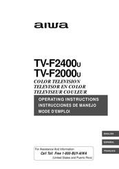 Aiwa TV-F2000U Instrucciones De Manejo