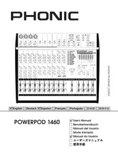 Phonic POWERPOD 1460 Manual Del Usuario