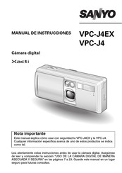 Sanyo Xacti VPC-J4EX Manual De Instrucciones