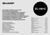 Sharp EL-1801C Manual De Manejo