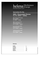helena BioSciences 200301 Instrucciones De Uso