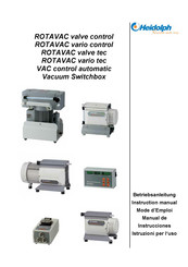 Heidolph ROTAVAC Manual De Instrucciones