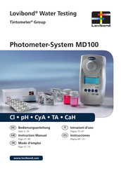 Lovibond Tintometer MD100 Manual De Instrucciones