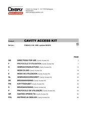 Dentsply Maillefer CAVITY ACCESS KIT Instrucciones De Uso