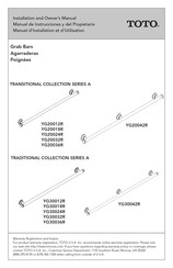Toto YG30012R Manual De Instrucciones