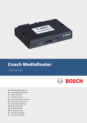 Bosch Coach MediaRouter Instrucciones De Manejo