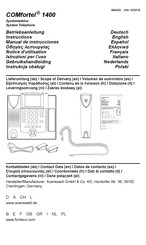 comfortel 1400 Manual De Instrucciones