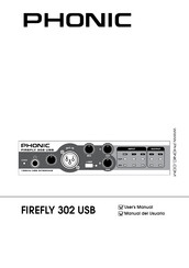 Phonic FIREFLY 302 USB Manual Del Usuario