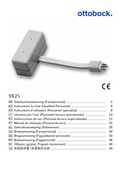 Ottobock 9X25 Instrucciones De Uso