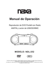 Naxa NDL-252 Para El Usuario