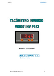 Elecsan VD007-INV P153 Manual De Usuario