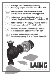 Laing Ecocirc vario E6 Instrucciones De Montaje