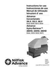 Nilfisk-Advance Hydro-Retriever 380HD Instrucciones De Uso