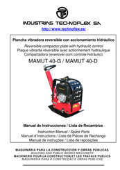 Technoflex MAMUT 40-D Manual De Instrucciones/Lista De Recambios