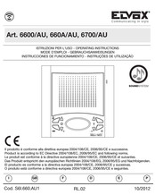 Elvox 660A/AU Instrucciones De Funcionamiento