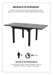 Kasanova EXTENSIBLE TABLE Manual De Instrucciones