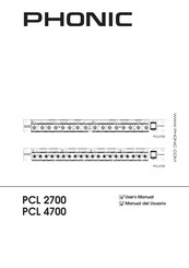 Phonic PCL 4700 Manual Del Usuario