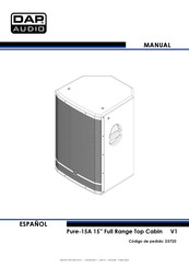 DAP Audio PURE-15A Manual Del Usuario