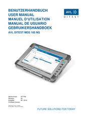 AVL DITEST MDS 185 NG Manual De Usuario