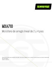 Shure MXA710 Guia Del Usuario