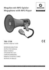 Monacor TM-17 M Manual De Instrucciones